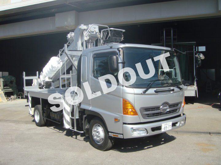 中古穴掘り建柱車 アイチコーポレーションD70A H18 日野レンジャー