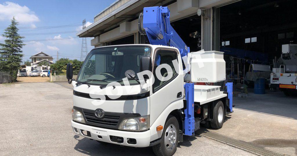 中古高所作業車No249 アイチコーポレーションSB12A高所作業車　H21トヨタ