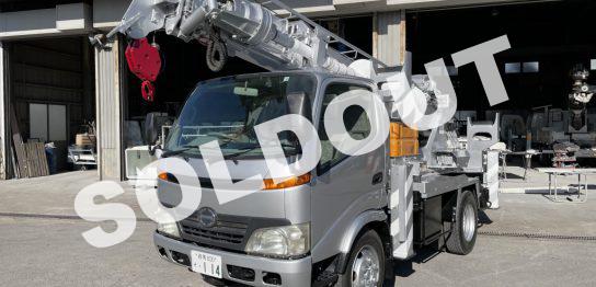 穴掘建柱車中古No274　アイチコーポレーションD50A 穴掘建柱車