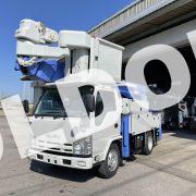 高所作業車中古No280 アイチコーポレーションSN15B サブエンジン付き電工仕様高所作業車 H22いすゞエルフ