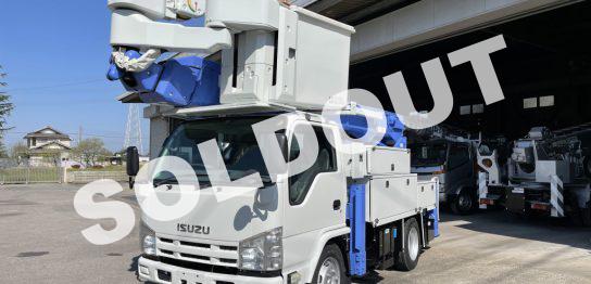 高所作業車中古No280 アイチコーポレーションSN15B サブエンジン付き電工仕様高所作業車 H22いすゞエルフ
