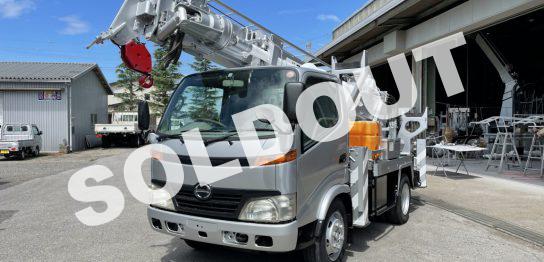 穴掘建柱車　中古No283　アイチコーポレーションD50A穴掘建柱車 H19デュトロ