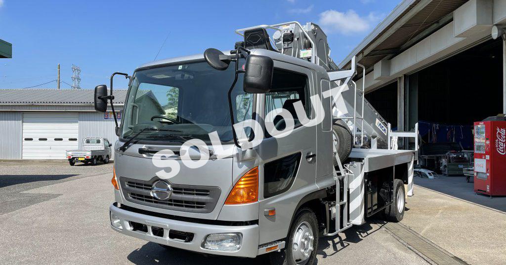 穴掘建柱車 中古 No286 アイチコーポ―ションD70A穴掘建柱車　H19日野レンジャー