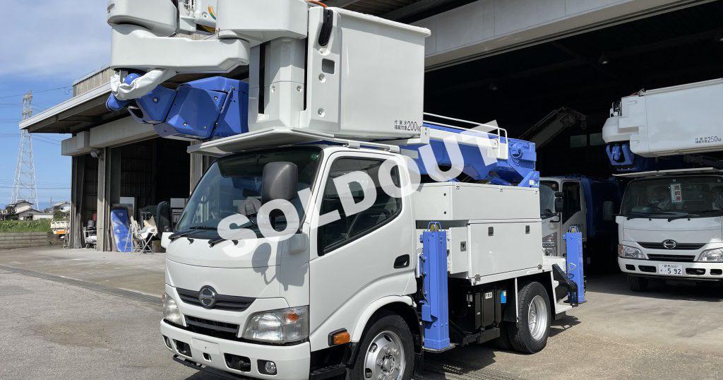高所作業車中古No288　アイチコーポレーションSN15B電工仕様14.6m高所作業車　H24日野デュトロ　サブエンジン付き！