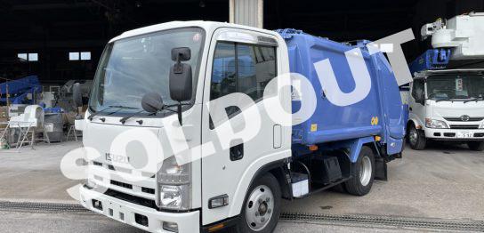 新明和 中古 プレスパッカーNo16 H25いすゞエルフ4.2㎥ 連続スイッチ付き