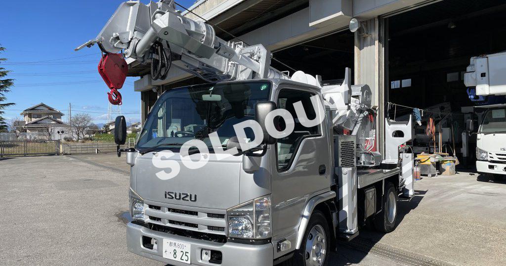 穴掘建柱車中古No290 タダノDT-620穴掘建柱車　H27いすゞエルフ