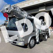 穴掘建柱車中古No291 アイチコーポレーションD50A穴掘建柱車　H18三菱キャンター