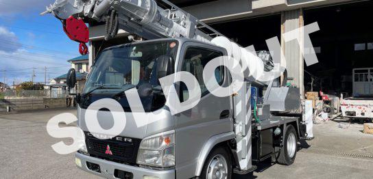 穴掘建柱車中古No291 アイチコーポレーションD50A穴掘建柱車　H18三菱キャンター
