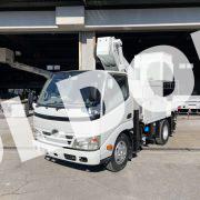 高所作業車中古No292　アイチコーポレーションSH11A　電工仕様11m高所作業車 サブエンジン付き　H21日野デュトロ