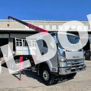 クレーン付セルフローダー中古No33 ユニック4段クレーン付重機運搬車 H21いすゞフォワード