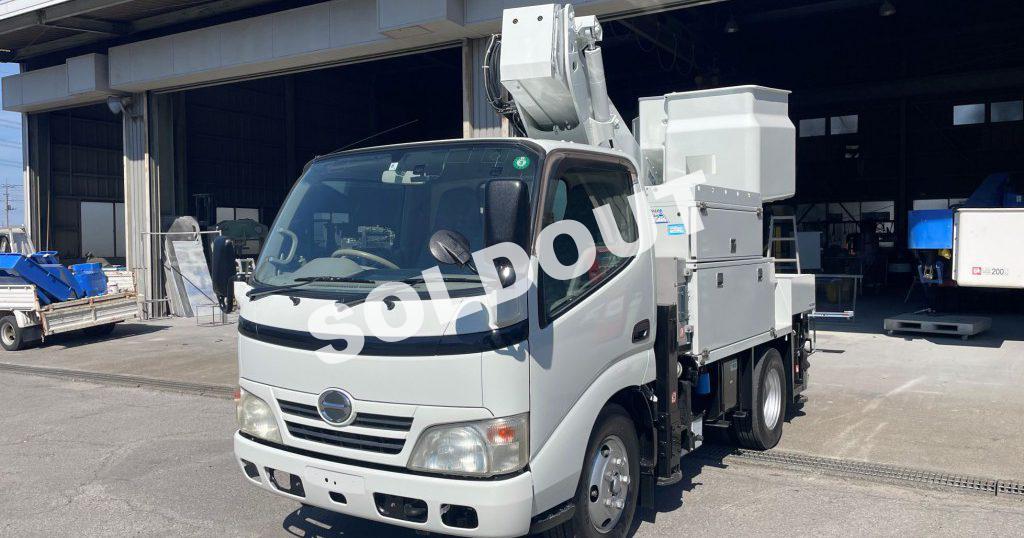 高所作業車中古No294　アイチコーポレーションSH10A　電工仕様9.9m高所作業車 サブエンジン付き！ H21日野デュトロ