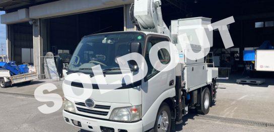 高所作業車中古No294　アイチコーポレーションSH10A　電工仕様9.9m高所作業車 サブエンジン付き！ H21日野デュトロ
