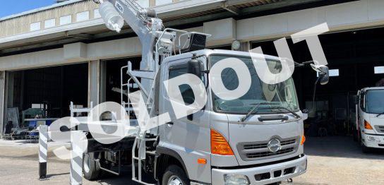穴掘建柱車 中古 No300 アイチコーポ―ションD70A穴掘建柱車　H24日野レンジャー