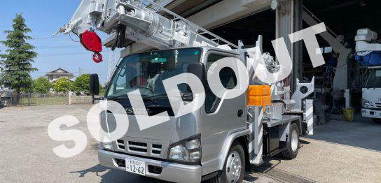 穴掘建柱車中古 No301 アイチコーポレーションD50A 穴掘建柱車　H16年12月 いすゞエルフ