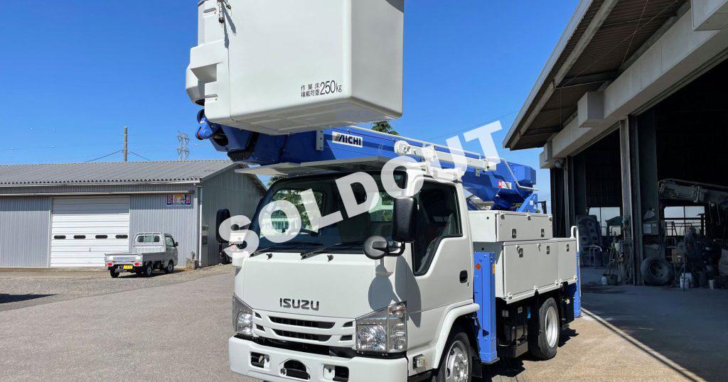 高所作業車 中古No302 アイチコーポレーションSH15B 電工仕様14.6m高所作業車　H28いすゞ