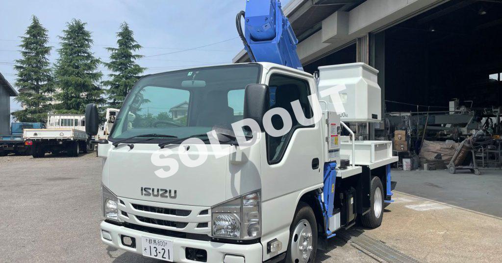 高所作業車 中古No304 タダノAT-121TG 12m高所作業車 H29いすゞエルフ 走行少！