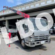 ユニック6段クレーン中古No109　H25いすゞエルフ ワイドロング3.4t車　低走行！6段ユニックML規制なし！