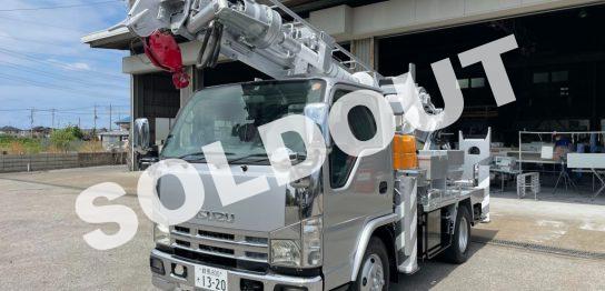 穴掘建柱車 中古No308　アイチコーポレーションD50A穴掘建柱車　H19いすゞエルフ　走行少！