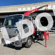 4段クレーン中古 No113　ユニック4段クレーン付ショートボデー H26エルフ　ラジコン・リアジャッキ付 4段ユニックML規制なし