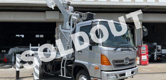 穴掘建柱車 中古 No317 アイチコーポ―ションD70A穴掘建柱車　H24日野レンジャー 走行少！