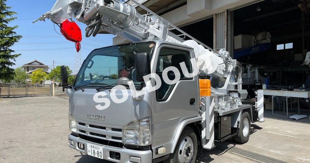 穴掘建柱車 中古No318　アイチコーポレーションD50A穴掘建柱車　H24いすゞエルフ