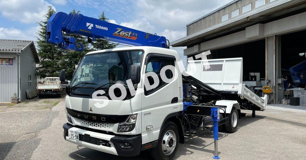 クレーン付ローダーダンプNo51　タダノ4段クレーン付新明和ワイドローダーダンプ　新車新品架装！