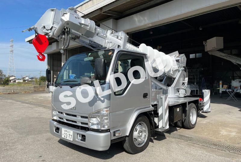 穴掘建柱車 中古No326　タダノDT-620穴掘建柱車　H26 いすゞエルフ　走行少！