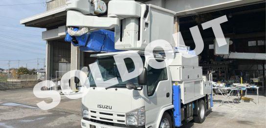 高所作業車 中古No328 アイチコーポレーションSN15B 電工仕様14.6m高所作業車　H22いすゞ 低走行！