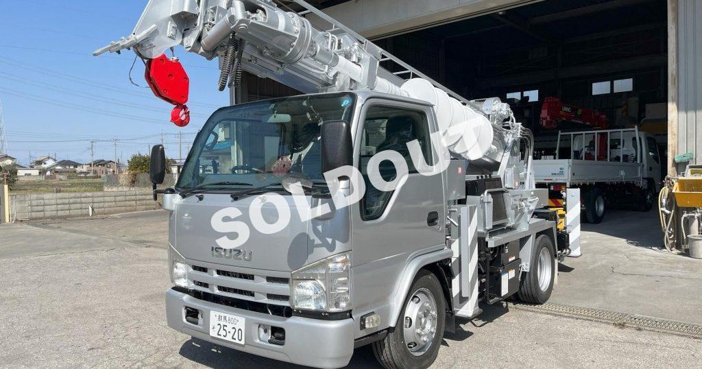 穴掘建柱車 中古No332　アイチコーポレーションD50A穴掘建柱車　H27いすゞエルフ