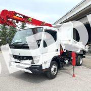 クレーン付ダンプNo54　ユニック4段クレーン付ワイドロングダンプ　登録済み未使用車　新車新品架装！