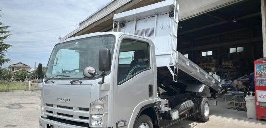 4WDダンプ中古No55　ワイドロングダンプ4WD！ 平成23年 いすゞエルフ4WDダンプ