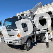 穴掘建柱車 中古 No340 アイチコーポ―ションD70A穴掘建柱車　H1911月　日野レンジャー