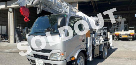 穴掘建柱車 中古No343　アイチコーポレーションD50A穴掘建柱車　H26 日野デュトロ 走行少！