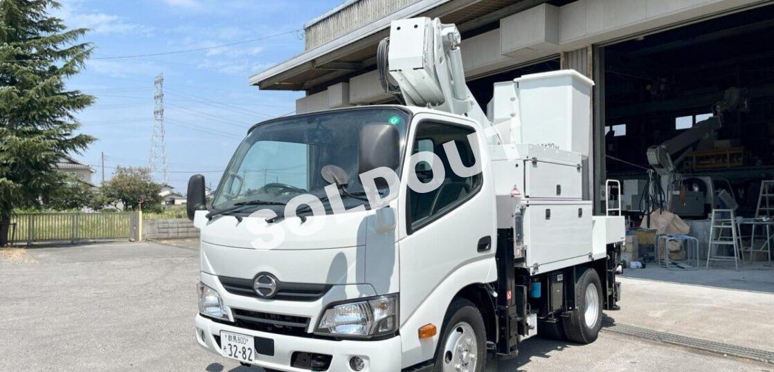 高所作業車 中古No347　アイチコーポレーションSH11A　電工仕様11m高所作業車 H28日野デュトロ　サブエンジン付！