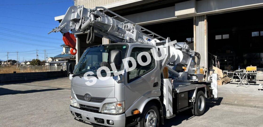 穴掘建柱車 中古No354　アイチコーポレーションD50A穴掘建柱車　H24トヨタ　オイルクーラー付き！
