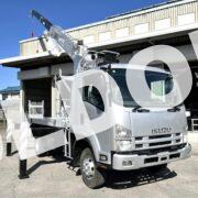 穴掘建柱車 中古No355 アイチコーポレーションD70A穴掘建柱車 H19いすゞフォワード