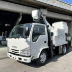 高所作業車 中古No361　アイチコーポレーションSH12C1RN　電工仕様12.1m高所作業車 R2いすゞエルフ 走行少！