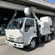 高所作業車 中古No361　アイチコーポレーションSH12C1RN　電工仕様12.1m高所作業車 R2いすゞエルフ 走行少！