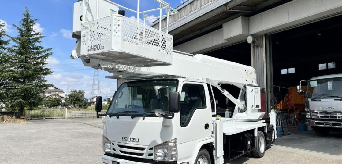 高所作業車 中古No362 タダノAT-220TG 22m高所作業車　H30 いすゞエルフ 走行少！
