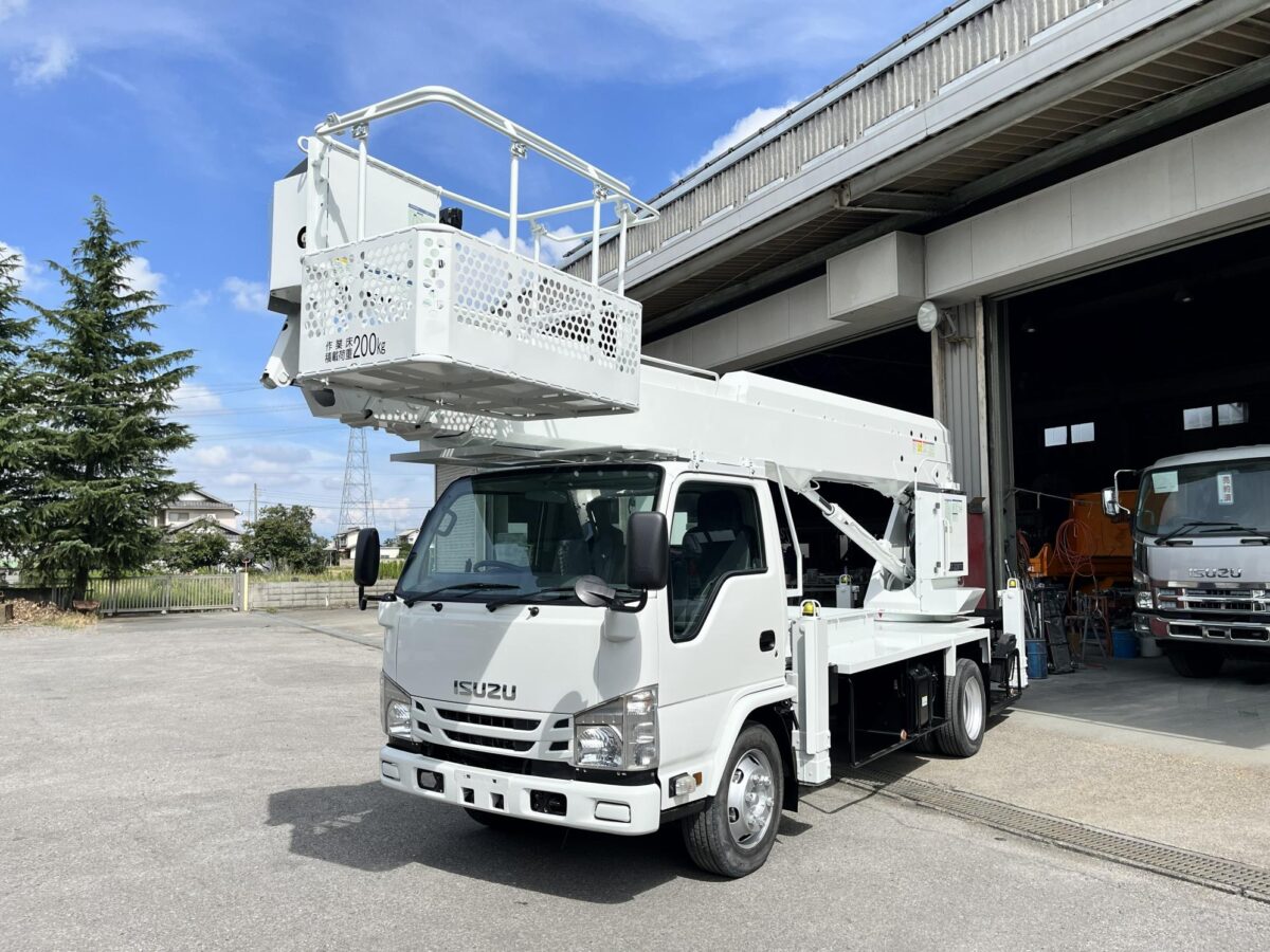 高所作業車 中古No362 タダノAT-220TG 22m高所作業車　H30 いすゞエルフ 走行少！
